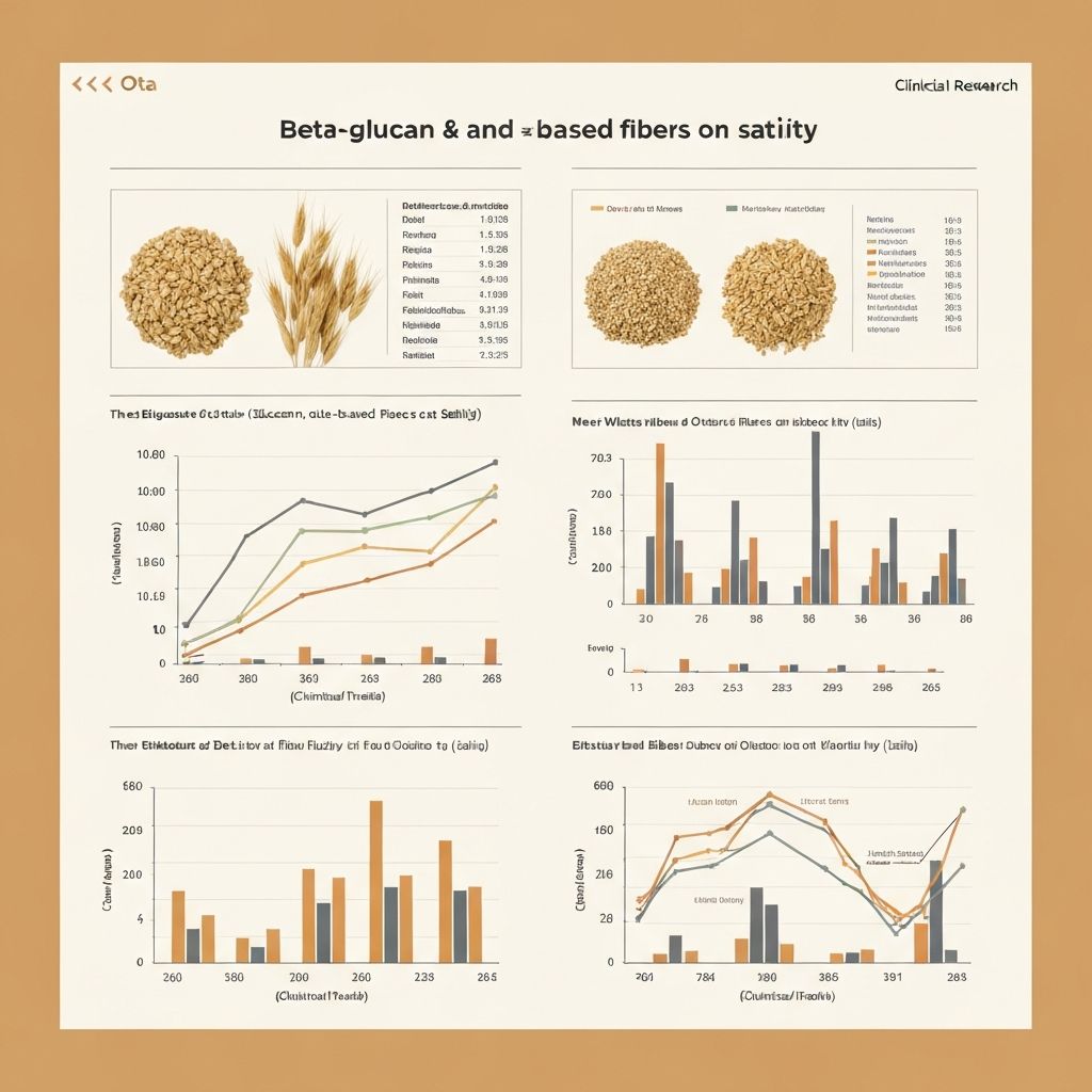 Clinical research visualization of beta-glucan and oat fibre satiety studies